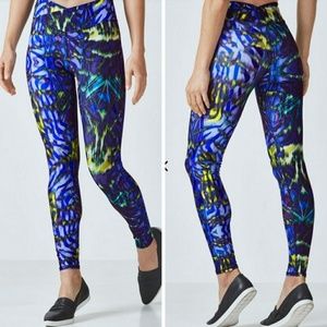 Fabletics electric zebra leggings Winn Powerhold